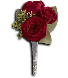 King's Red Rose Boutonniere from Parkway Florist in Pittsburgh PA